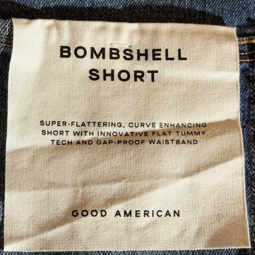 Good American Indigo Denim Shorts size 10/30 - Picture 4 of 5